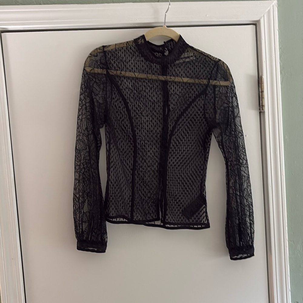 Urban Outfitters lace long sleeve high neck top